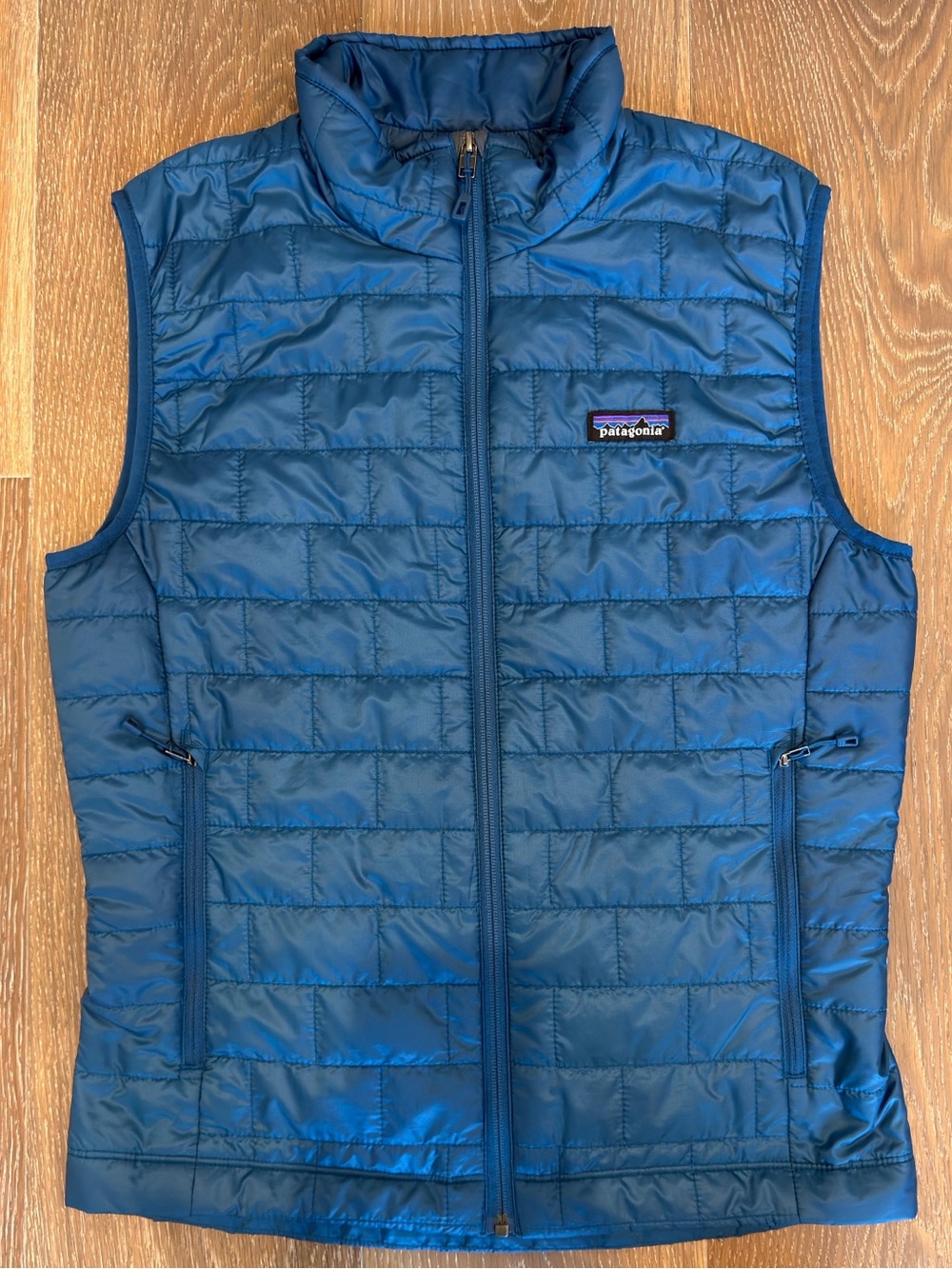 Patagonia Men’s Nano Puff Vest Lagom Blue Insulated Windproof Like New Small
